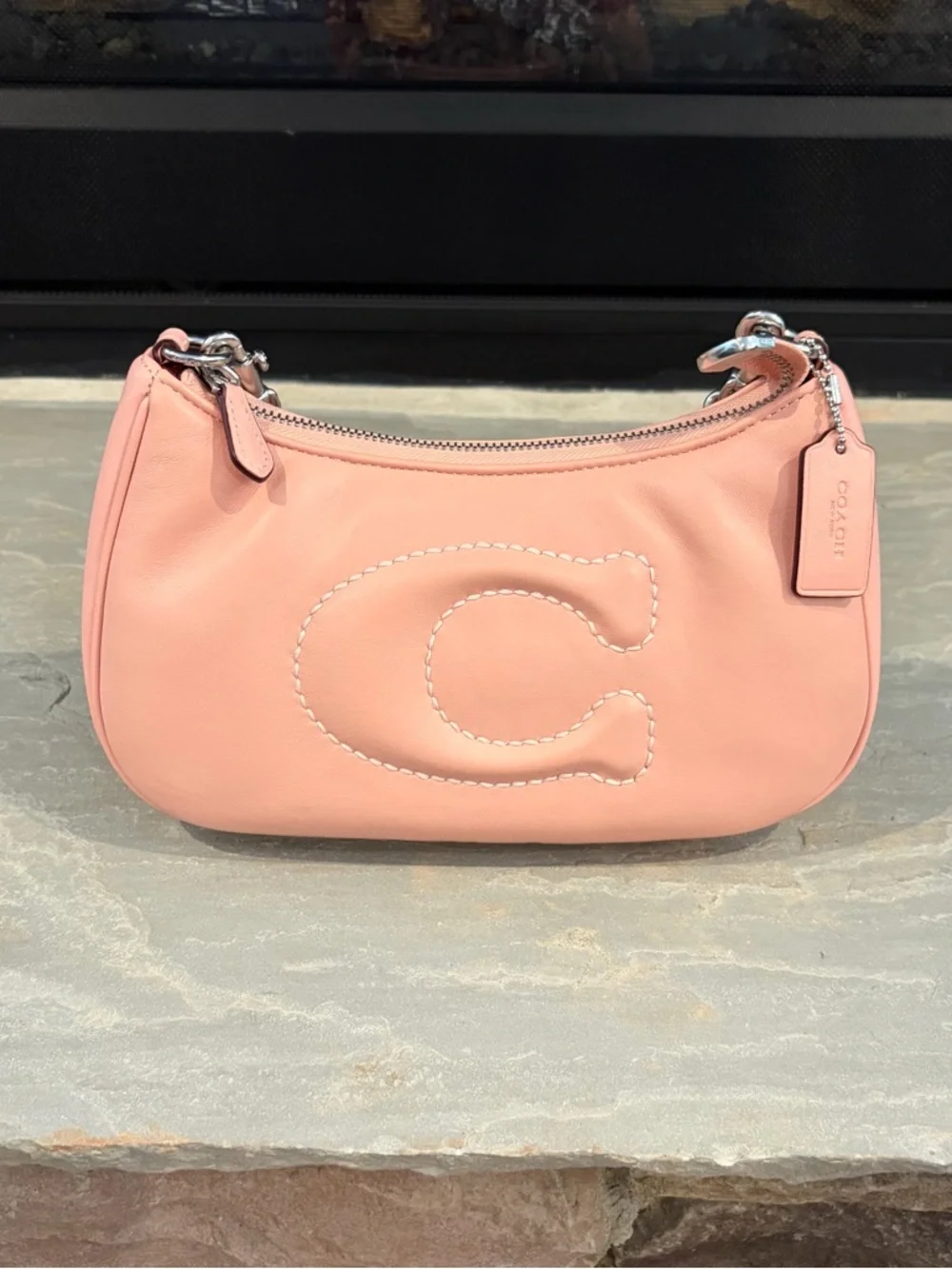 Coach Teri NWOT Nappa Leather Quilted Chain Handle Shoulder Bag - Picture 9 of 10